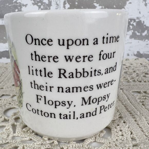 Wedgwood 1991 Peter Rabbit Child's Cup Mug Beatrix Potter‎ England - Picture 2 of 7